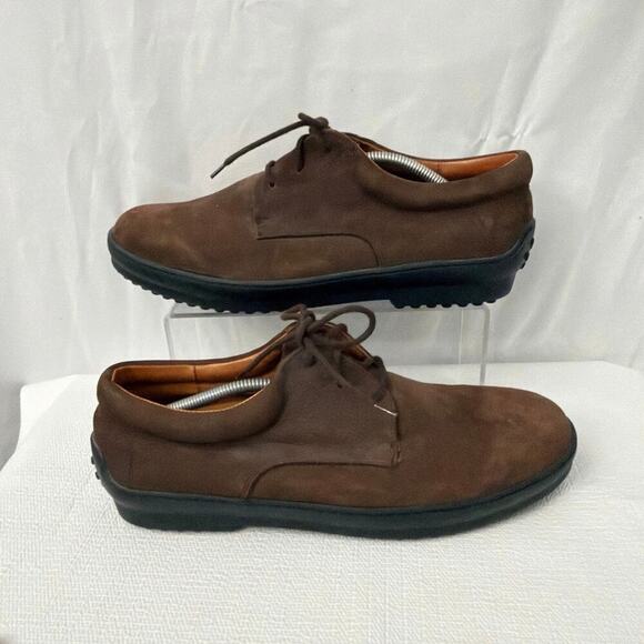 Tommy Bahama Shoes Mens Sz 11 Oxford Brown Leather Driving Made in Spain Lace Up main image 6